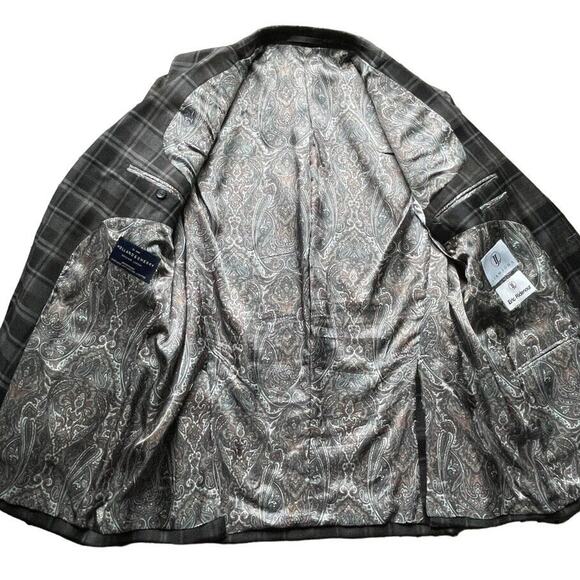 Holland & Sherry Savile Row Sherrykash Plaid Sport Coat Jacket 44R Men MINT - Picture 4 of 10